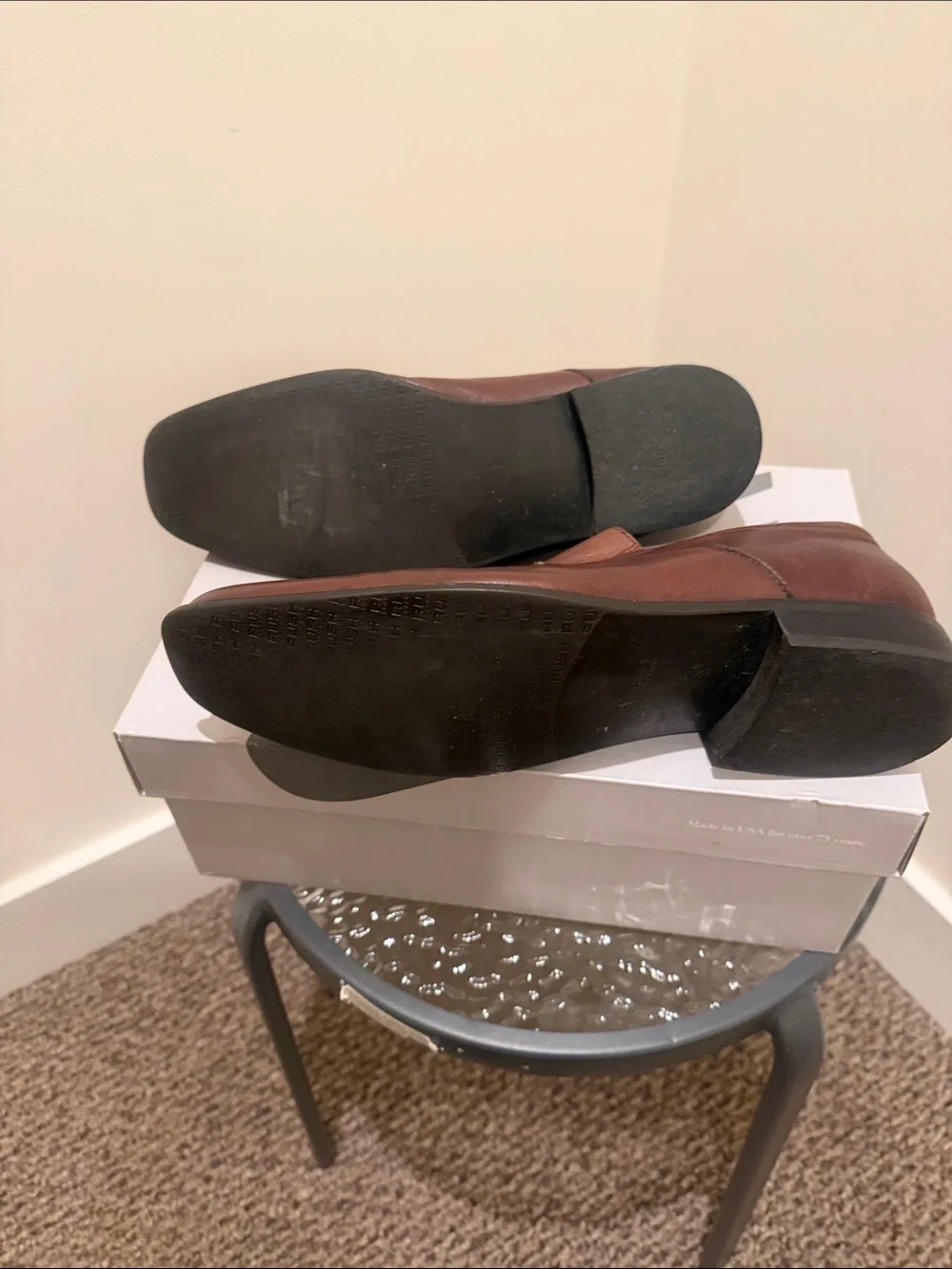 Gordon Rush Brown Leather Slip-On Loafers